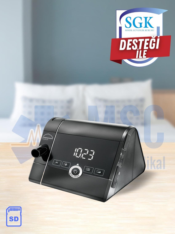 Löwenstein Prisma25St Bilevel Bpap Cihazı+Maske+Nemlendirici