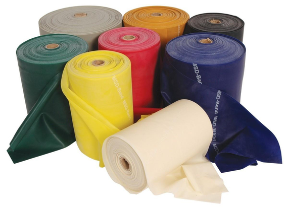 MVS PİLATES & YOGA 
EGZERSİZ BANDI , THERABAND SARI RENK(EN HAFİF) 1.5 MT