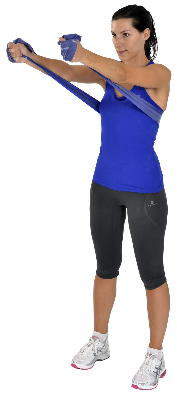 MVS PİLATES & YOGA 
EGZERSİZ BANDI , THERABAND MAVİ RENK(GÜÇLÜ) 1 MT