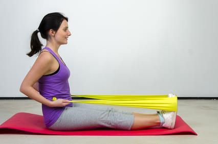 MVS PİLATES & YOGA 
EGZERSİZ BANDI , THERABAND SARI RENK(EN HAFİF) 1.5 MT