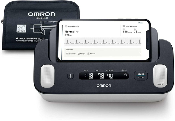 Omron Complete HEM-7530T 2si 1 Arada Tansiyon Aleti ve EKG Cihazı
