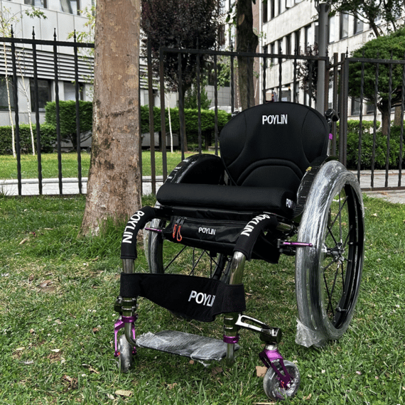 Poylin P153 Aktif Tekerlekli Sandalye (Titanyum)