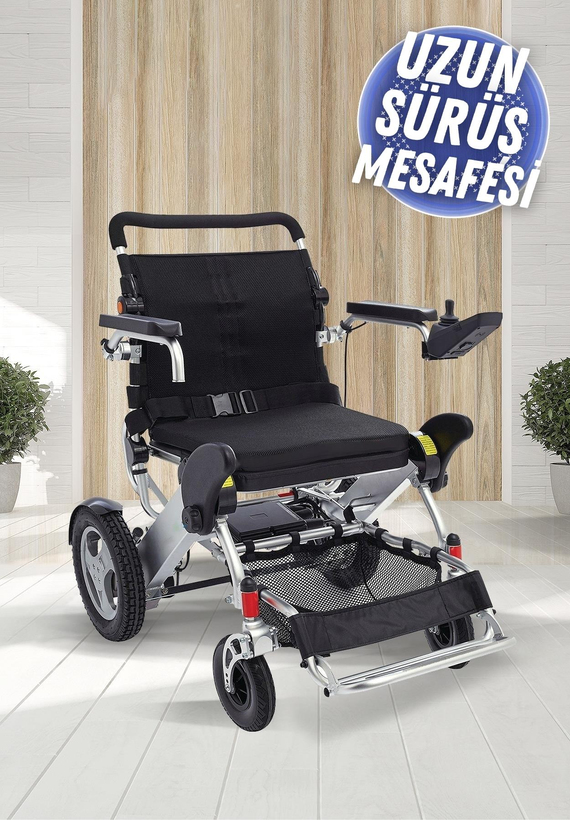 Poylin P209 Küçük Katlanabilir Ultra Hafif Lityum Akülü Tekerlekli Sandalye