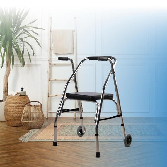 Pulsemed KY914L-5 Walker Tekerlekli Oturma Aparatlı Yürüteç