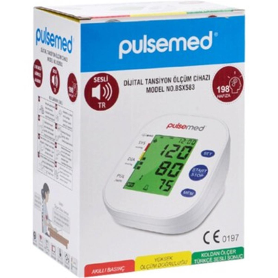 Pulsemed Türkçe Konuşan Koldan Ölçer Tansiyon Aleti BSX583