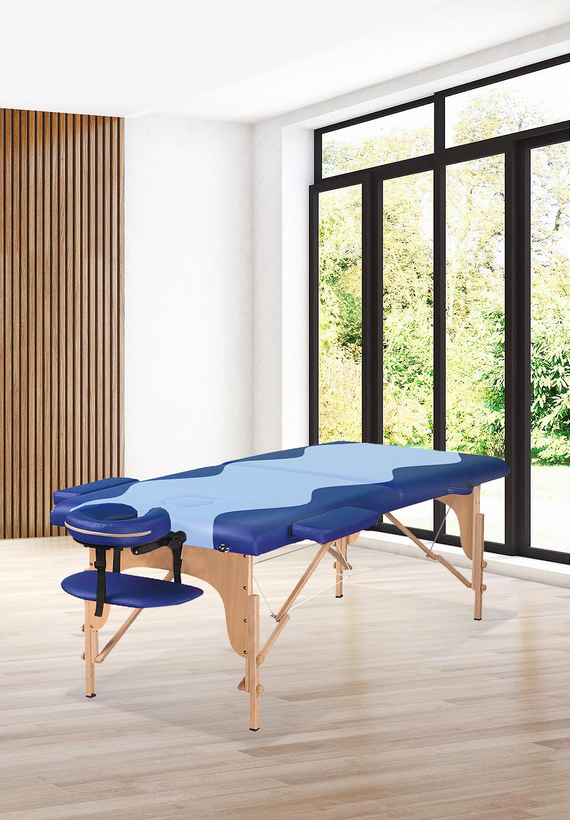 MAXİ Katlanabilir 3 Parçalı Metal Masaj Masası,
Çanta Tipi Masaj ve Tedavi Yatağı Lacivert-Mavi