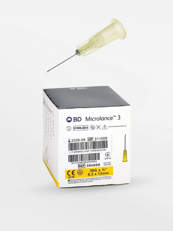 BD Microlance Needles Yellow 30g x 13mm