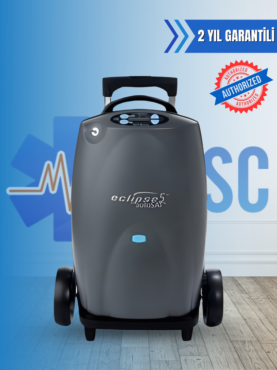 Caire Eclipse 5 Taşınabilir Oksijen Cihazı - Sürekli Akım ve Tetiklemeli Akım ile Çalışan Oksijen Konsantratör