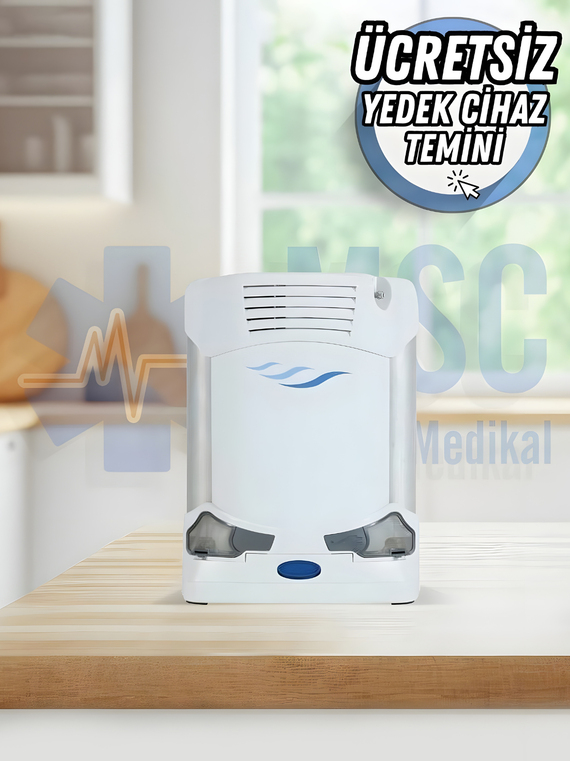 Caire Freestyle Comfort Taşınabilir Oksijen Konsantratör Tetikleme Modlu Oksijen Cihazı - 16 Cell Büyük Batarya