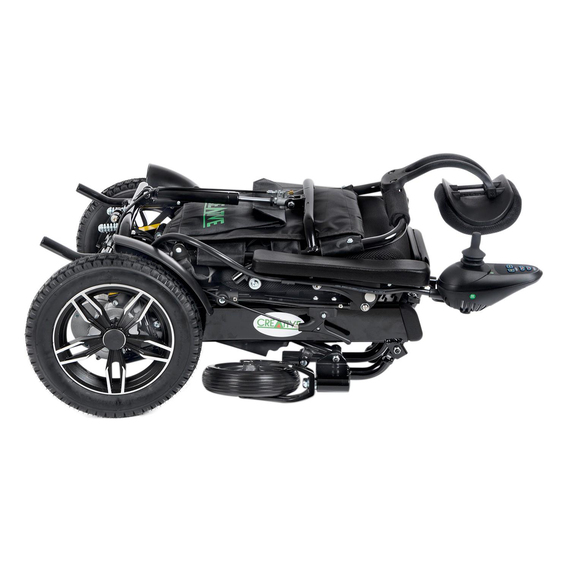 CREATİVE CR-6012 LUX LİTYUM PİLLİ AKÜLÜ TEKERLEKLİ SANDALYE BAŞ DESTEKLİ+SIRT YATAR
