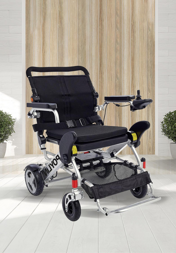 Poylin P207 Ultra Hafif Katlanabilir Akülü Tekerlekli Sandalye