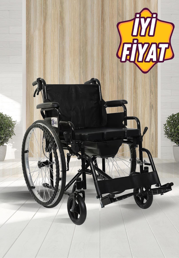 Golfi G120 Standart Manuel Tuvaletli Tekerlekli Sandalye