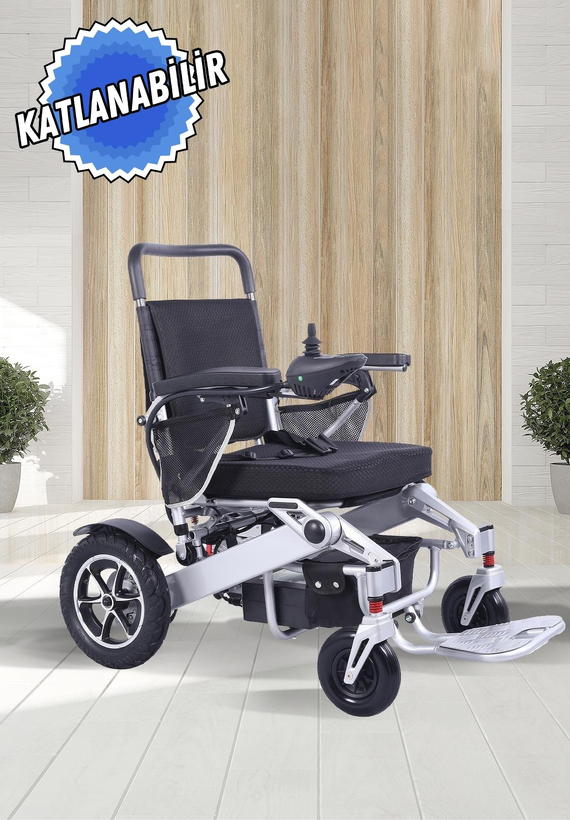 Jetty JT-309 Hafif Akülü Katlanabilir Tekerlekli Sandalye