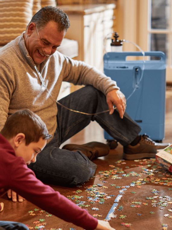 جهاز تركيز الأكسجين Philips Everflo بسعة 5 لترات (يمكنه إنتاج الأكسجين لمدة 24 ساعة)