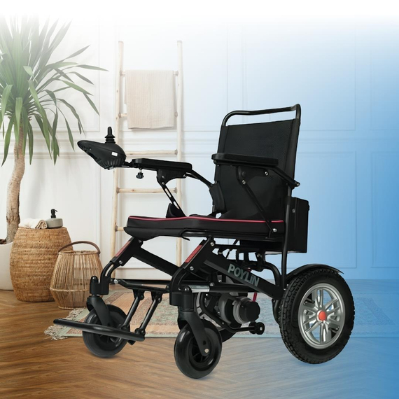 Poylin P205 Hafif Katlanabilir Akülü Tekerlekli Sandalye