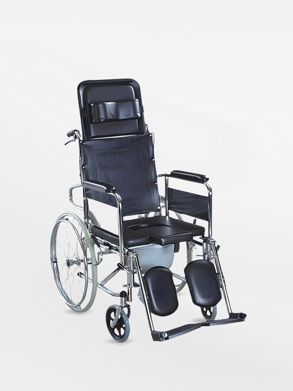 Pulsemed JL609GC Klozetli Başlıklı Tekerlekli Sandalye