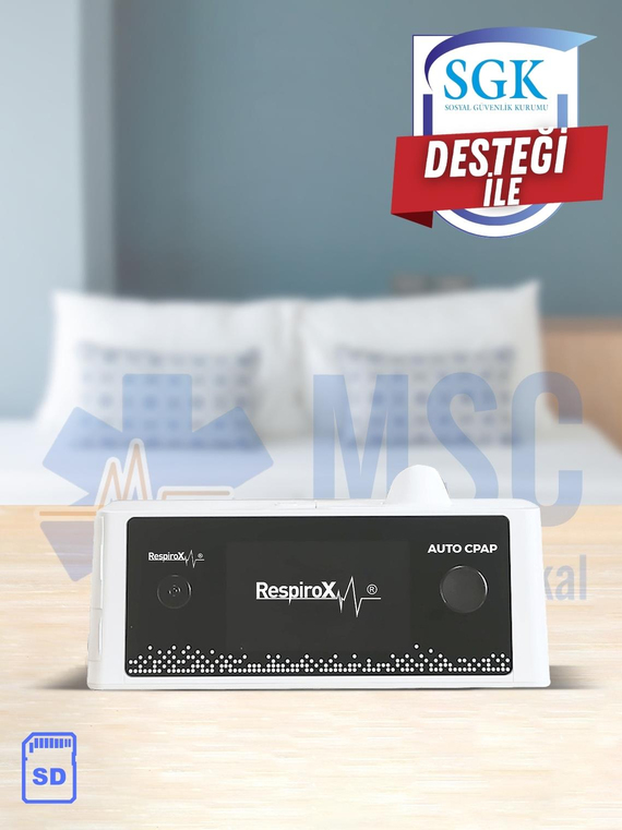 Respirox DM28-25SA-BP BPAP Cihazı + Maske + Nemlendirici