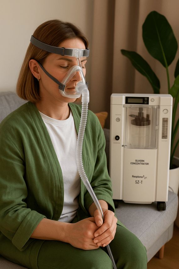 Respirox Oksijen Makinesi 5 Lt Oksijen Konsantratörü (24 Saat Oksijen Üretebilir.)