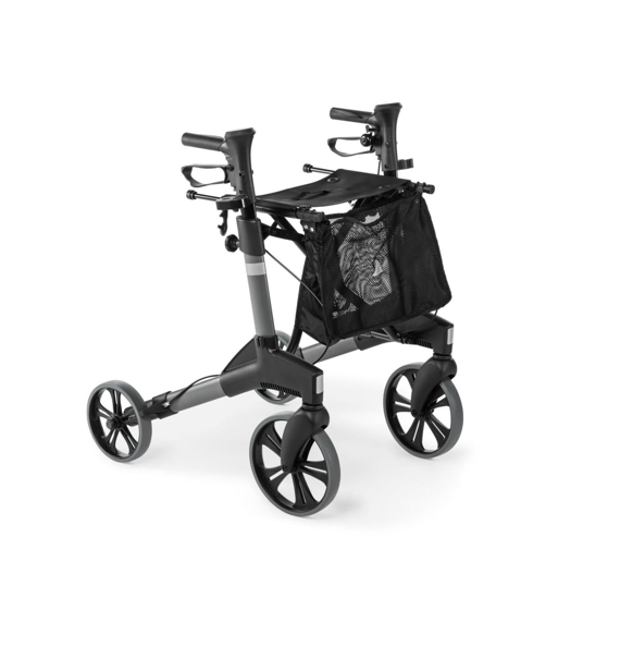 Rollatör Hasta Yürüteçi 4 Ayaklı Oturaklı Frenli Rolatör Walker Wolker Lüx Alüminyum Rolatör