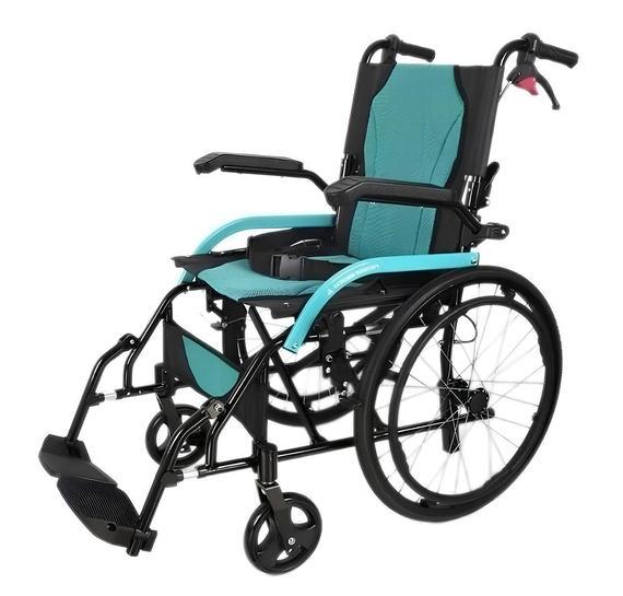 SDM 863LAJ Refakatçi Tekerlekli Sandalye Turkuaz