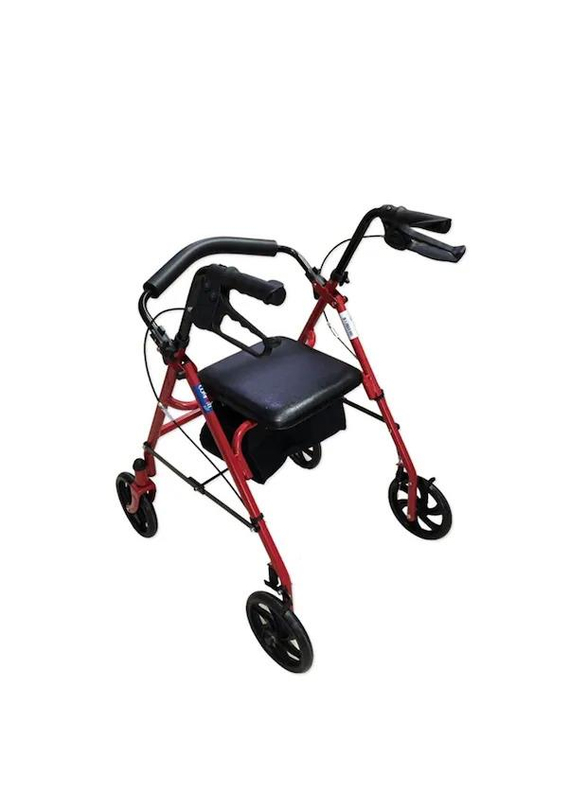 SDM 9144L Rollator Yürüteç Tekerlekli Katlanır Mavi 5 inç