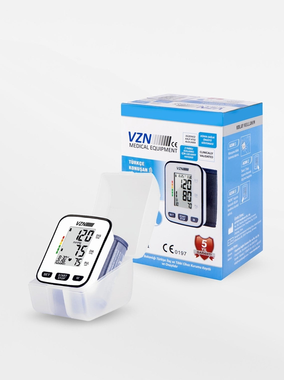 Vzn Bilek Tipi Türkçe Konuşan Otomatik Dijital Tansiyon Aleti