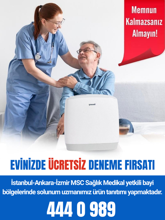 YUWELL Spirit-3 Taşınabilir Oksijen Cihazı