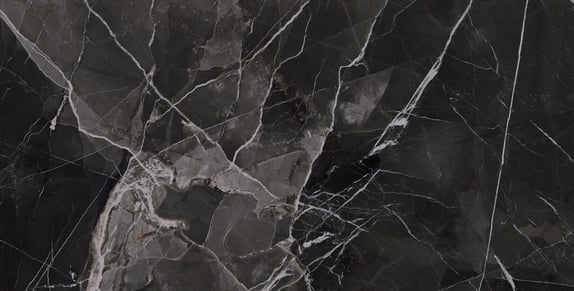 Kütahya Seramik 60x120 Black Calacatta Kristal Rektifiye Parlak Nano