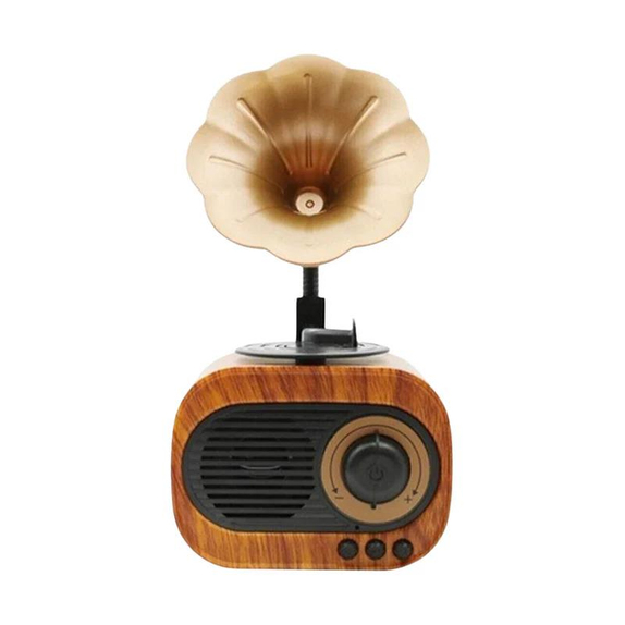 Nostalji Mini Radyo Bluetooth-Usb-Sd Kart Destekli