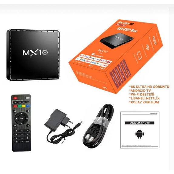 Android Tv Box Medya Oynatıcı 8K