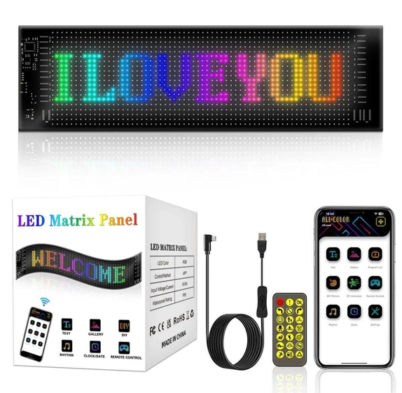 Kişiselleştirilebilir Car LED Ekran
