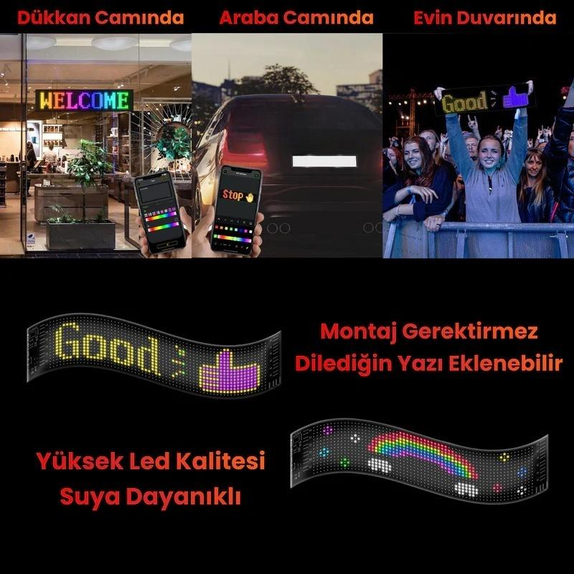 Kişiselleştirilebilir Car LED Ekran