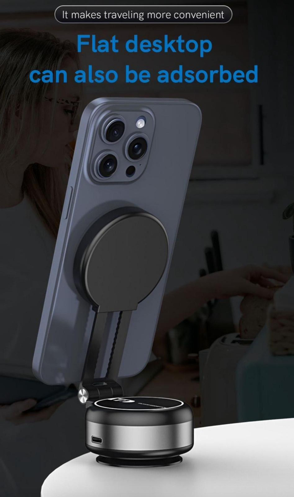 Manyetik Vakumlu 360 ° Uzayabilen Araç Telefonu Tutacağı