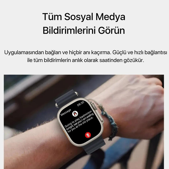 Watch Ultra 2 + Air Pro Hediyeli Akıllı Saat