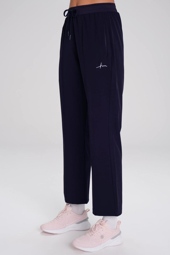 HaşemaHaşema Active İspanyol Paça Lacivert Spor Pantolonu Eşofman Altı ACT-2