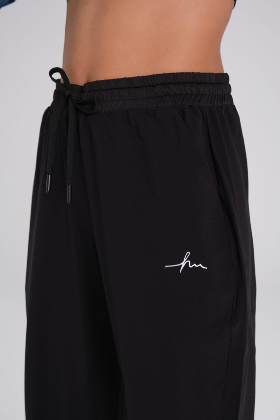 HaşemaHaşema Active Lastikli Paça Siyah Spor Pantolonu