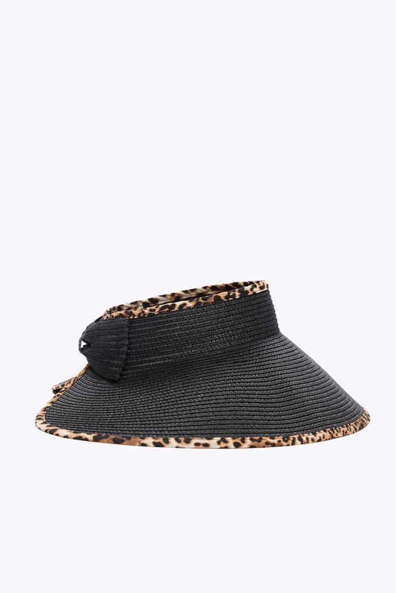 HaşemaHaşema Fiyonk Detaylı Katlanabilir Siyah Kahve Vizör Plaj Şapkası 17