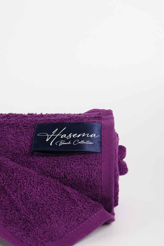 HaşemaHaşema منشفة شاطئ بنفسجية مخملية 140X70