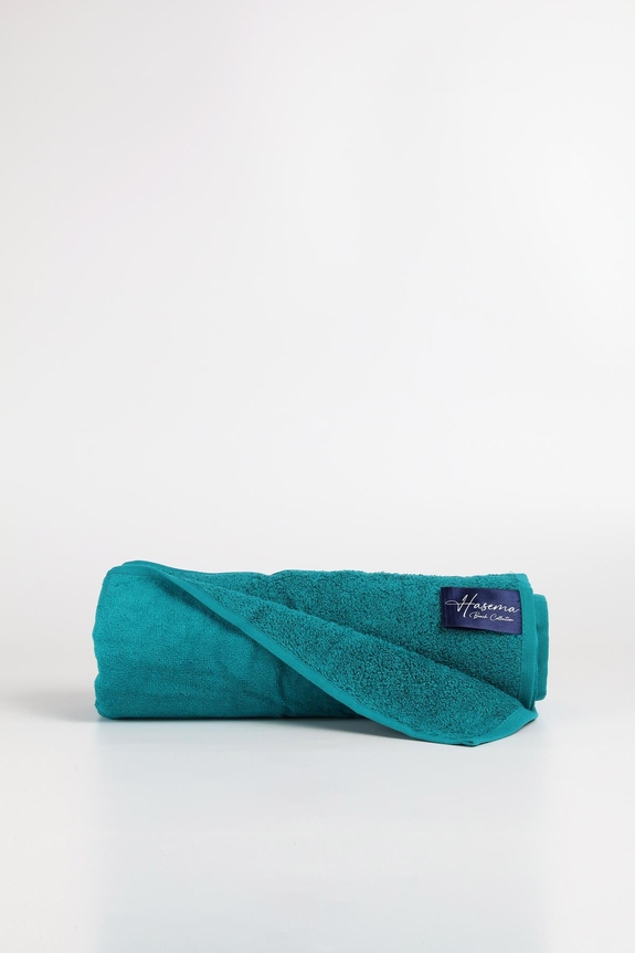 HaşemaHaşema منشفة شاطئ بالأزرق البترولي مخملية 140X70