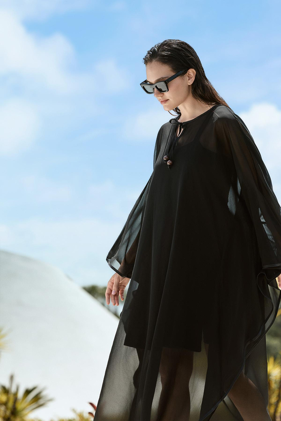 HaşemaHaşema Siyah Uzun Pareo 4093