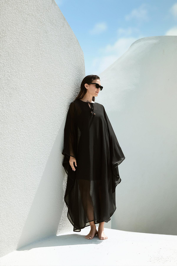 HaşemaHaşema Siyah Uzun Pareo 4093