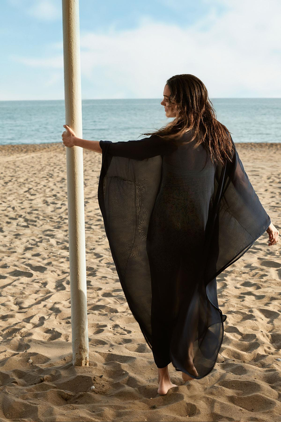 HaşemaHaşema Siyah Uzun Pareo 4093