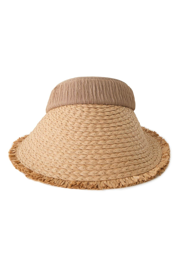 HaşemaHaşema Vizon Bantlı Bedeni Ayarlanabilir Örme Hasır Şapka HSM-23