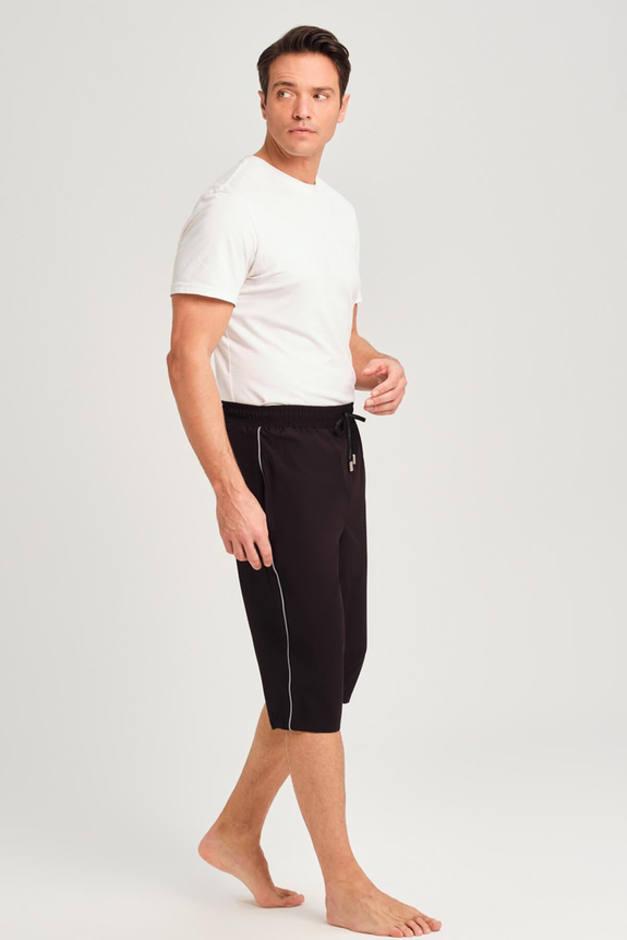 HaşemaHaşema Men's Striped Black Long Swimming Shorts