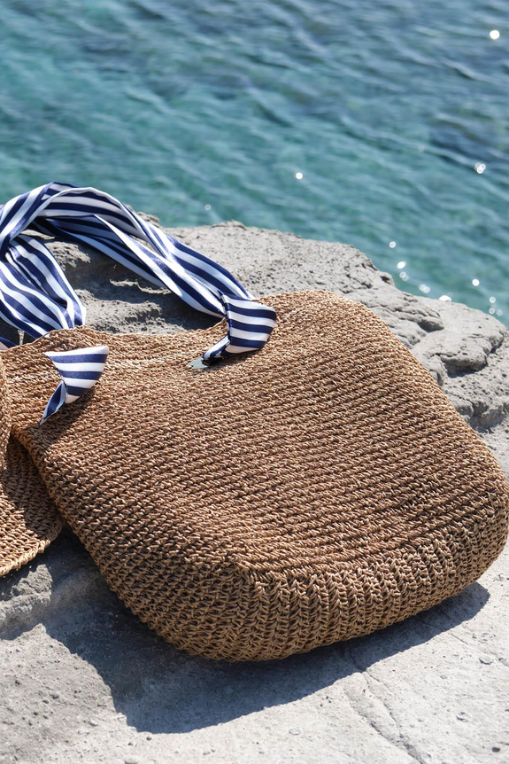 HaşemaHSM-3111 FİYONKLU HASIR ÇANTA