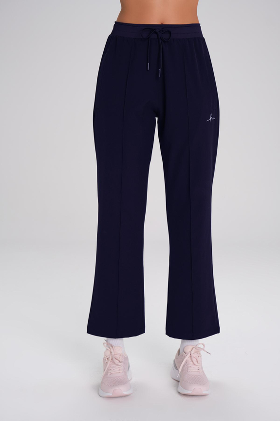 HaşemaHaşema Active İspanyol Paça Lacivert Spor Pantolonu Eşofman Altı ACT-2