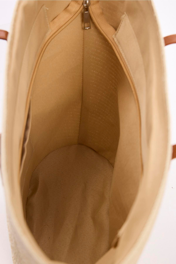 HaşemaHSM-3120 DERİ SAPLI HASIR ÇANTA