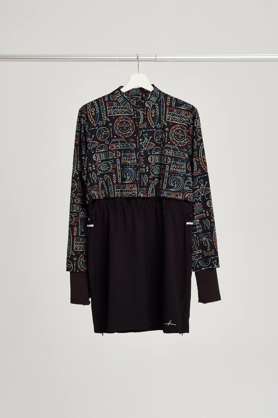 HaşemaHaşema Esila Series Holiday Patterned Full Coverage Burkini - Swimming Tunic