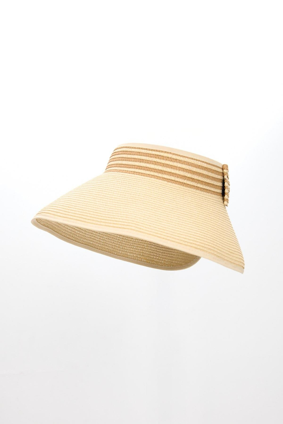 HaşemaHaşema Fiyonk Detaylı Katlanabilir Bej Kahve Vizör Plaj Şapkası 17