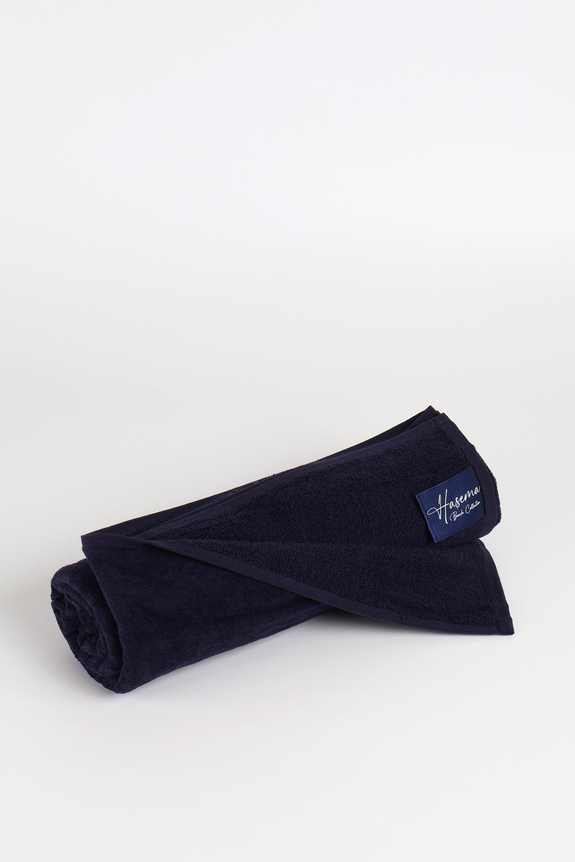 HaşemaHaşema منشفة شاطئ كحلي مخملية 140X70